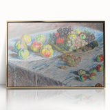 Apples and Grapes - Colorful Still Life by Claude Monet