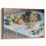 Apples and Grapes - Colorful Still Life by Claude Monet