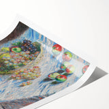 Apples and Grapes - Colorful Still Life by Claude Monet