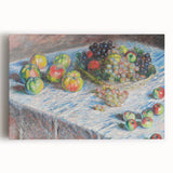 Apples and Grapes - Colorful Still Life by Claude Monet