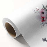 Floral Baby Zebra Girls Room Wall Art – Nursery Print