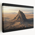 Stretched canvas artwork depicting a vibrant desert landscape with rich colors and intricate details, ideal for enhancing modern home decor.