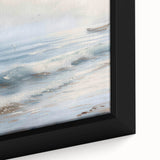 Close-up of a framed canvas showcasing a vibrant landscape design, featuring rich colors and intricate details, ideal for enhancing home decor aesthetics.