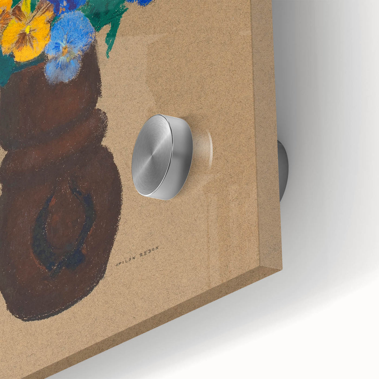 Modern Wall Art - Pansies by Odilon Redon - Abstract Floral Art Print