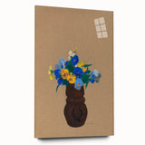 Modern Wall Art - Pansies by Odilon Redon - Abstract Floral Art Print