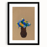 Modern Wall Art - Pansies by Odilon Redon - Abstract Floral Art Print