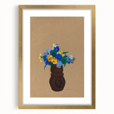 Modern Wall Art - Pansies by Odilon Redon - Abstract Floral Art Print