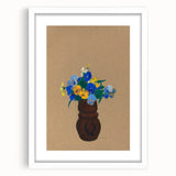 Modern Wall Art - Pansies by Odilon Redon - Abstract Floral Art Print