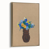 Modern Wall Art - Pansies by Odilon Redon - Abstract Floral Art Print