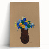 Modern Wall Art - Pansies by Odilon Redon - Abstract Floral Art Print