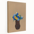 Modern Wall Art - Pansies by Odilon Redon - Abstract Floral Art Print