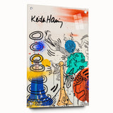 Retro Vibes Pop Art Wall Art – Bold Blue, Yellow, and Teal Canvas