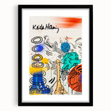 Retro Vibes Pop Art Wall Art – Bold Blue, Yellow, and Teal Canvas