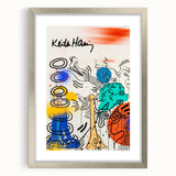 Retro Vibes Pop Art Wall Art – Bold Blue, Yellow, and Teal Canvas