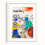 Retro Vibes Pop Art Wall Art – Bold Blue, Yellow, and Teal Canvas