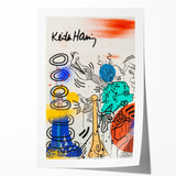 Retro Vibes Pop Art Wall Art – Bold Blue, Yellow, and Teal Canvas