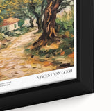 Extra large black wall art featuring a textured, colorful impressionist style on framed canvas, ideal for living room decor.
