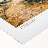 Impressionist-style painting of a starry night with swirling blue and yellow tones on rolled canvas.