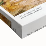 Impressionist-style landscape painting on stretched canvas in black and white tones, ideal for bedroom wall art.