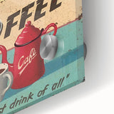 Classic Cappuccino & Hot Coffee Vintage Retro Poster Art – Coffee Print