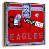 Retro Wall Art – Eagles Live Album Canvas Print