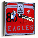Retro Wall Art – Eagles Live Album Canvas Print