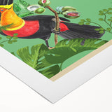 Brazil Retro Travel Poster | Tropical Paradise & Toucan Art