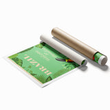 Brazil Retro Travel Poster | Tropical Paradise & Toucan Art