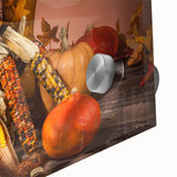 Harvest Season Kitchen Art – Rustic Pumpkin & Corn Wall Print