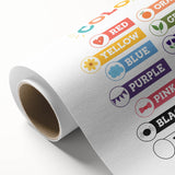 Colors Learning Wall Art - Kids Educational Color Chart Poster