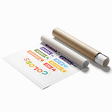 Colors Learning Wall Art - Kids Educational Color Chart Poster