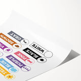 Colors Learning Wall Art - Kids Educational Color Chart Poster