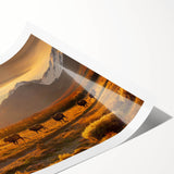 Extra large wall art featuring line art flowers in black and white on a rolled canvas, ideal for large living room decor.