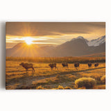 Black and white photograph of Yukon scenery on stretched canvas, ideal for kitchen wall art.