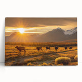 Black and white photograph of Yukon scenery on stretched canvas, ideal for kitchen wall art or bedroom ambiance.