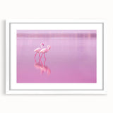 Textured abstract art print of a European Cyprus scenery in muted earth tones, framed with a white mat.