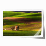 Rolled print of a Czech Republic scenery in soft pastel shades, ideal for art wall dining room.