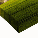 Large art of a black and white Czech Republic landscape on stretched canvas, ideal for bedroom wall decor.