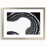 Extra large abstract art print depicting textured European scenery in muted earth tones on a framed canvas.