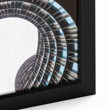 Extra large framed canvas featuring a textured depiction of a European scenery in Denmark.