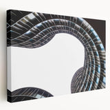 Large canvas depicting a serene Danish landscape in soft green and blue tones, suitable for kitchen wall art.