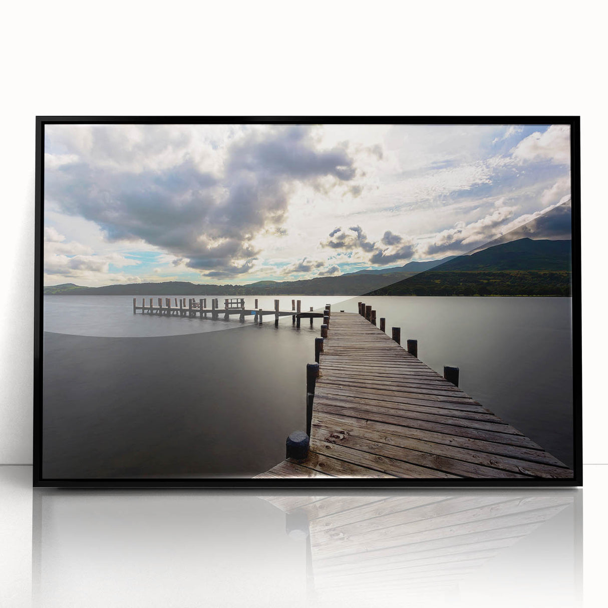 Large abstract wall art of Cumbria, England, in muted earth tones on a framed acrylic, ideal for modern living room decor.