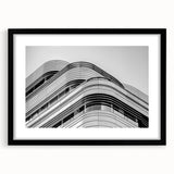 Extra large abstract art print of a colorful London scene in a black frame, textured, ideal for living room decor.