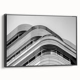 Black and white wall art of London scenery on framed canvas, suitable for bedroom decor.