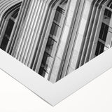 Art deco poster of London scenery in muted colors on rolled canvas, suited for dining room wall art.