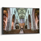 Black and white landscape art painting of the French Alps on framed canvas, ideal for bedroom wall decor.