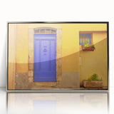 Large art print of a Provence landscape in muted earth tones on a framed acrylic, ideal for modern art wall decor.