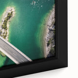 Extra large framed canvas featuring a textured black wall art scene of Bavaria, Germany, with colorful accents.