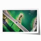 Scenic Bavarian landscape print on rolled canvas, featuring lush greenery and serene lake, ideal for art wall dining room.