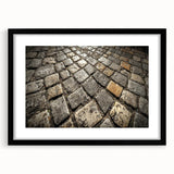 Extra large framed print of abstract Rome scenery in vibrant, colorful hues, ideal for living room decor.